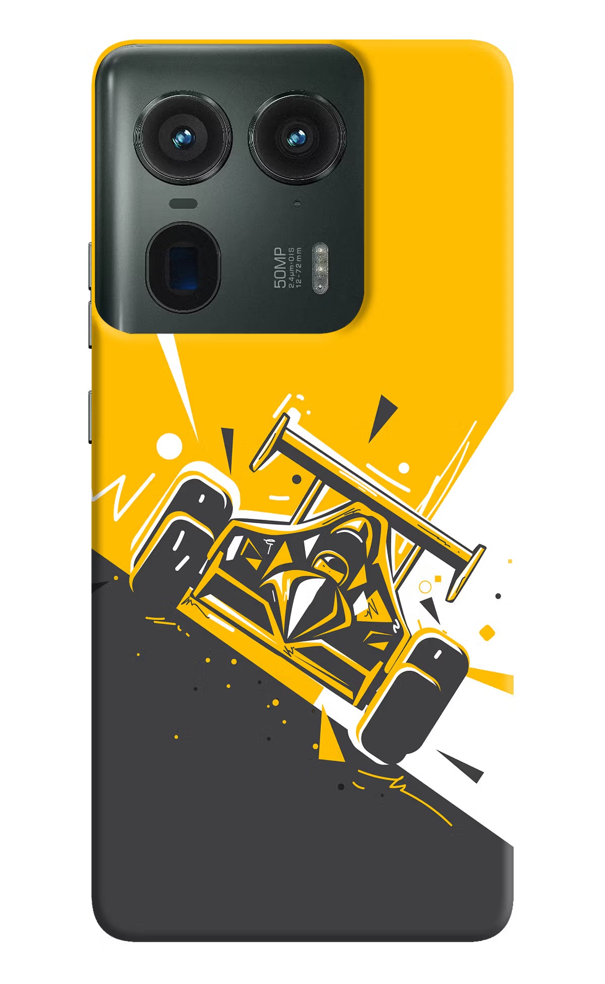Track King Moto Edge 50 Ultra 5G Hard Case Back Cover by Casekaro