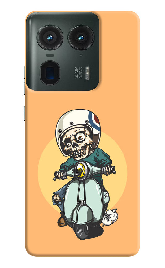 Undead Biker Moto Edge 50 Ultra 5G Hard Case Back Cover by Casekaro