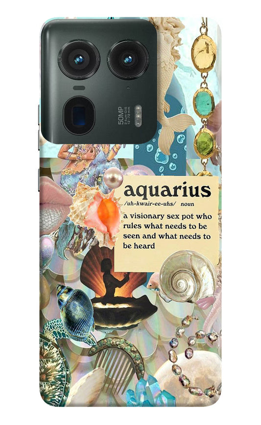Aquarius Zodiac Moto Edge 50 Ultra 5G Hard Case Back Cover by Casekaro