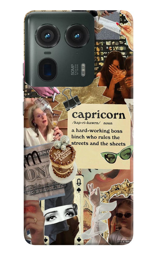 Capricorn Zodiac Moto Edge 50 Ultra 5G Hard Case Back Cover by Casekaro