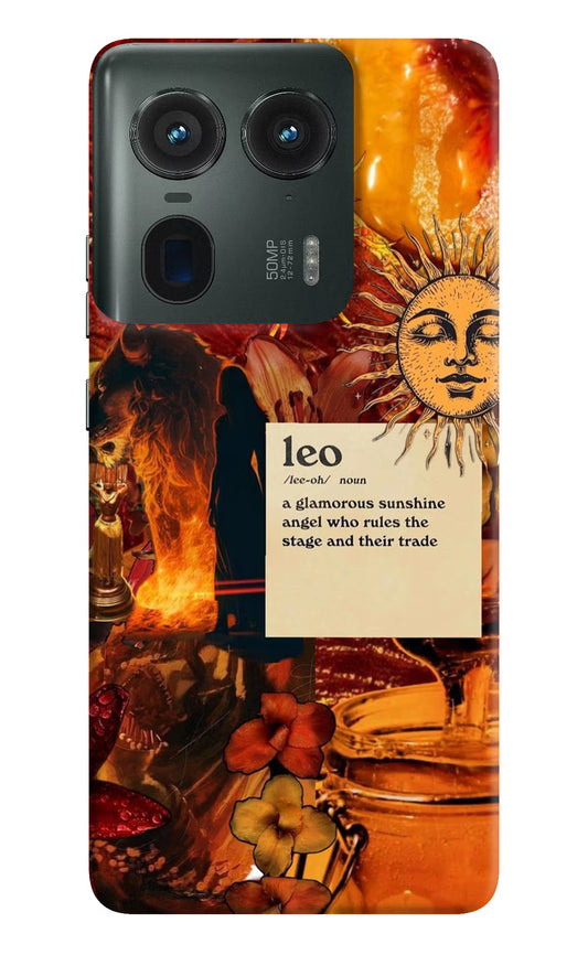 Leo Zodiac Moto Edge 50 Ultra 5G Hard Case Back Cover by Casekaro