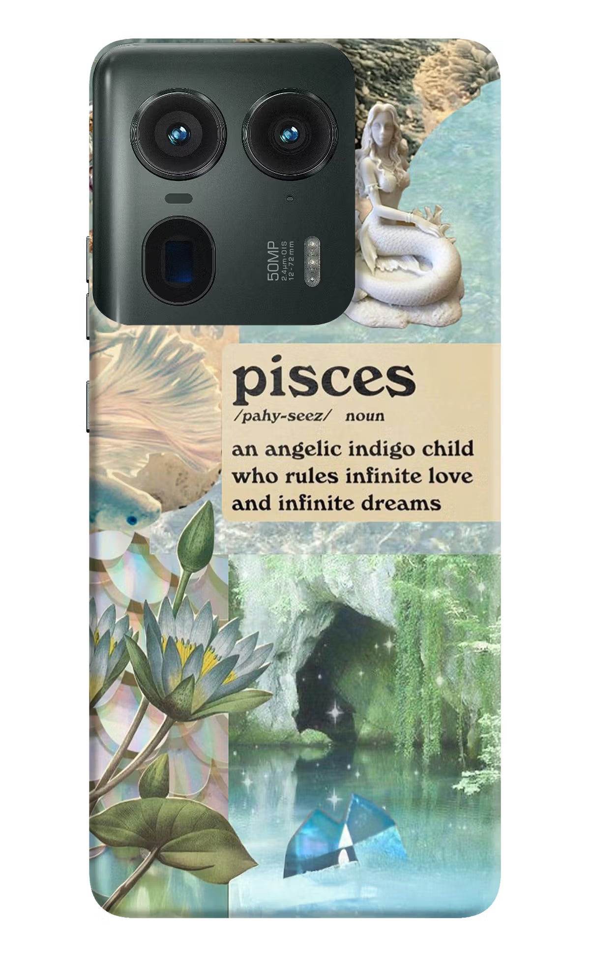 Pisces Zodiac Moto Edge 50 Ultra 5G Hard Case Back Cover by Casekaro