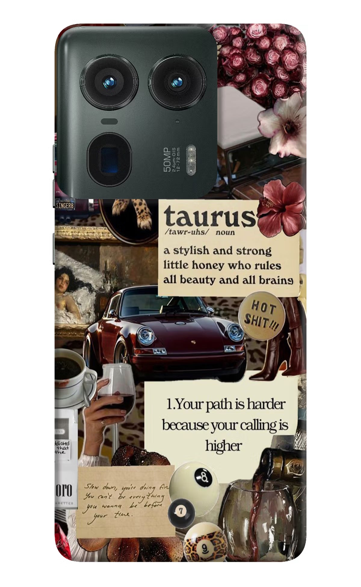 Taurus Zodiac Moto Edge 50 Ultra 5G Hard Case Back Cover by Casekaro