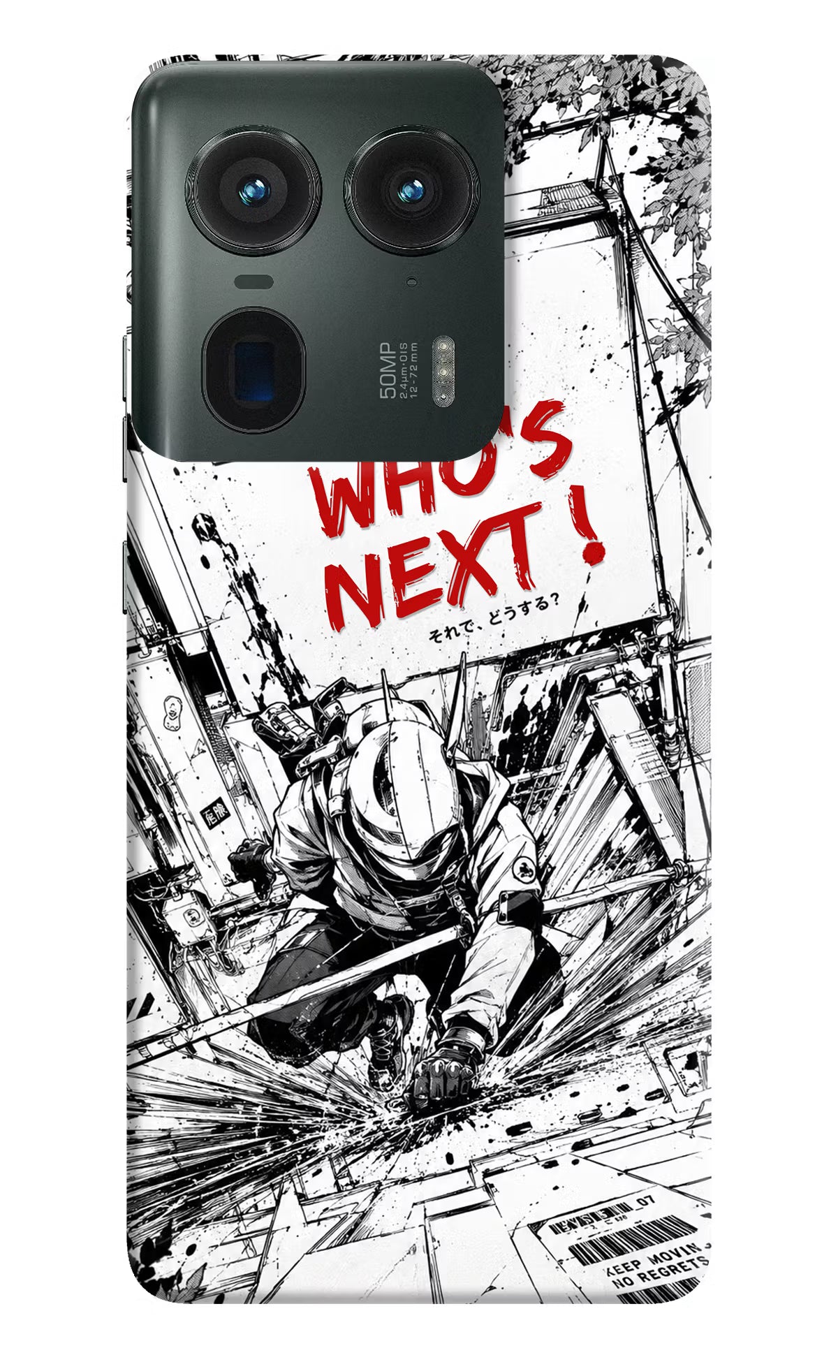 Who's Next Moto Edge 50 Ultra 5G Hard Case Back Cover by Casekaro
