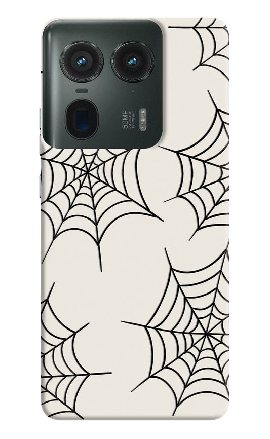 Spider Web Moto Edge 50 Ultra 5G Hard Case Back Cover by Casekaro