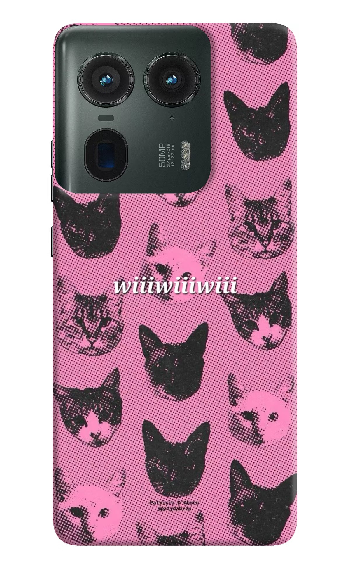 Pink Cats Moto Edge 50 Ultra 5G Back Cover
