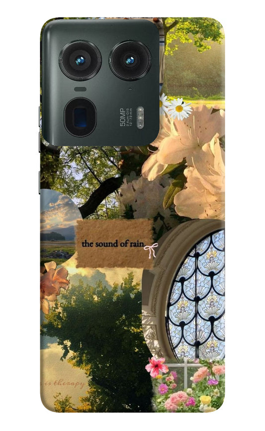 Rain Moto Edge 50 Ultra 5G Hard Case Back Cover by Casekaro