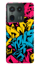 Graffiti Vibe Moto Edge 50 Ultra 5G Hard Case Back Cover by Casekaro