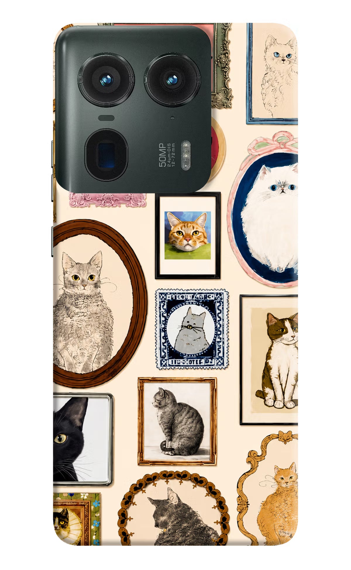 Mirror Cats Moto Edge 50 Ultra 5G Back Cover