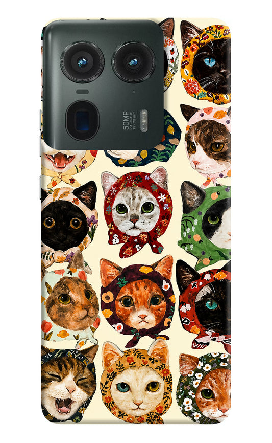 Cool Cat Moto Edge 50 Ultra 5G Hard Case Back Cover by Casekaro