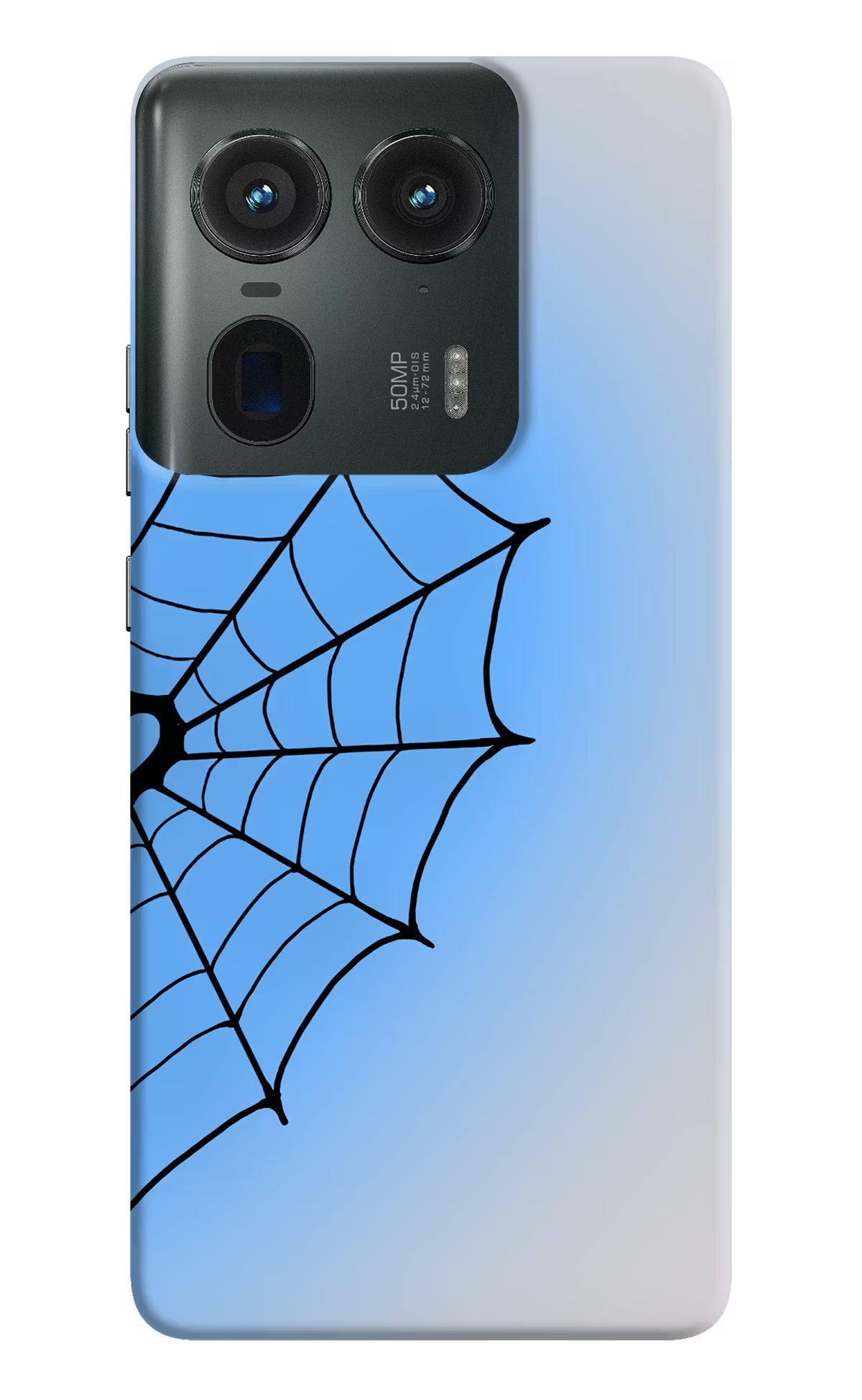 Blue Web Moto Edge 50 Ultra 5G Back Cover
