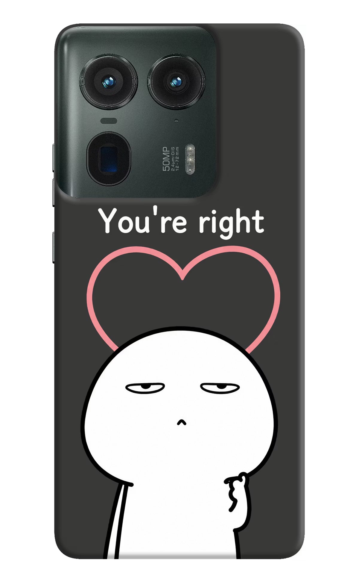 You're Right Moto Edge 50 Ultra 5G Back Cover
