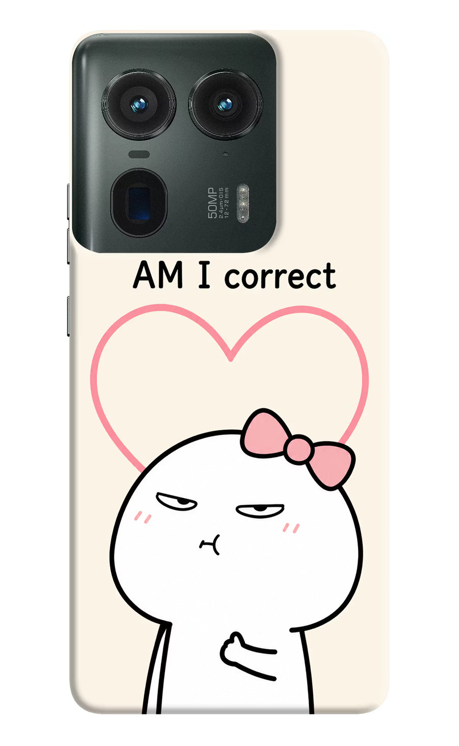 Always Right Moto Edge 50 Ultra 5G Back Cover, Hard case