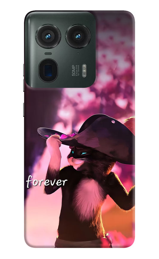 Forever Cat Moto Edge 50 Ultra 5G Hard Case Back Cover by Casekaro