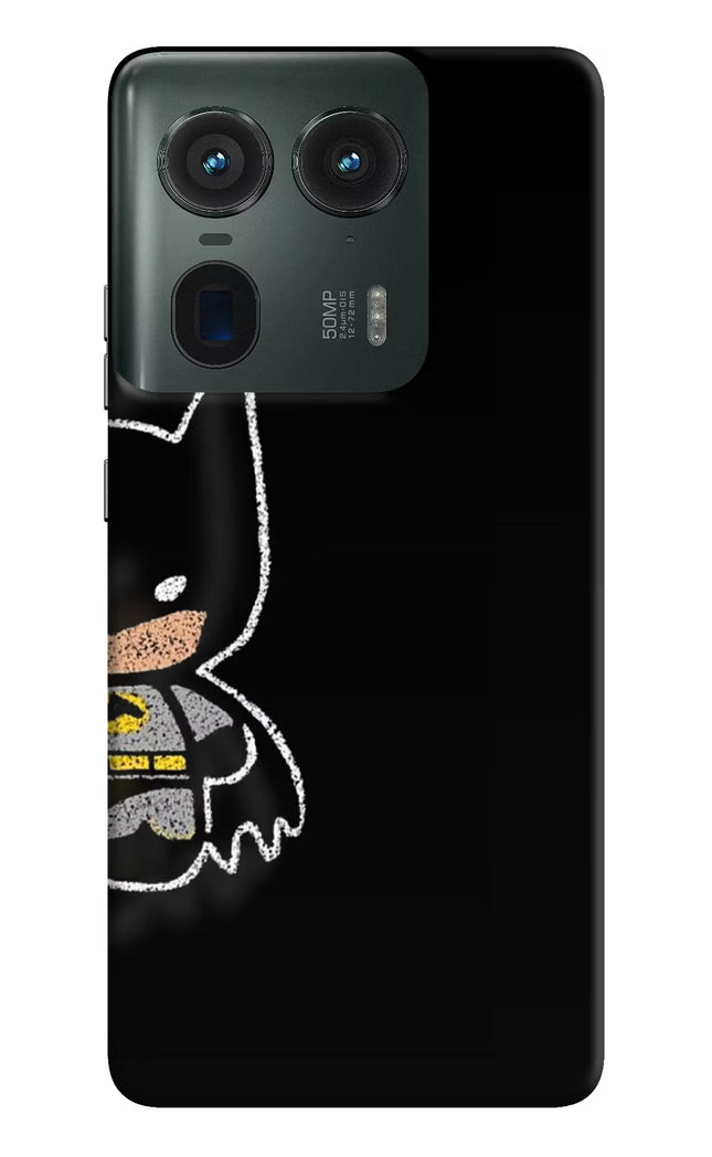Bat Kitty Moto Edge 50 Ultra 5G Hard Case Back Cover by Casekaro
