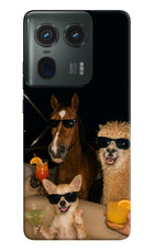 Party Squad Moto Edge 50 Ultra 5G Hard Case Back Cover by Casekaro