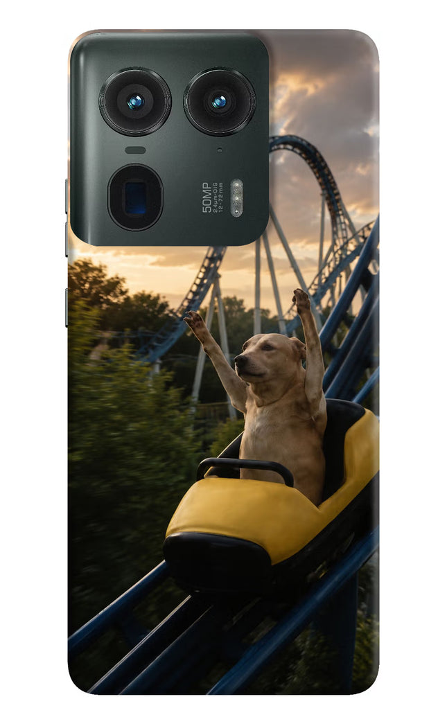 Rollercoaster Dog Moto Edge 50 Ultra 5G Hard Case Back Cover by Casekaro