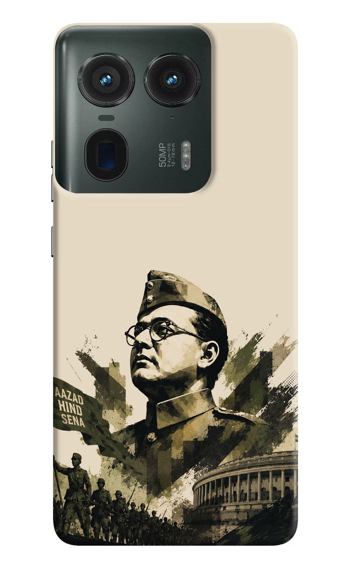 Netaji Rising Moto Edge 50 Ultra 5G Back Cover