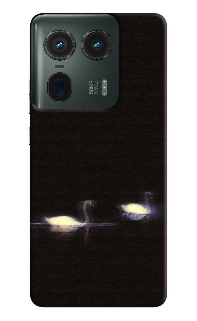 Silent Swans Moto Edge 50 Ultra 5G Hard Case Back Cover by Casekaro
