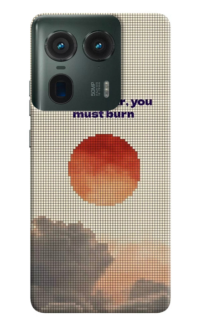 Pixel Sun Moto Edge 50 Ultra 5G Hard Case Back Cover by Casekaro
