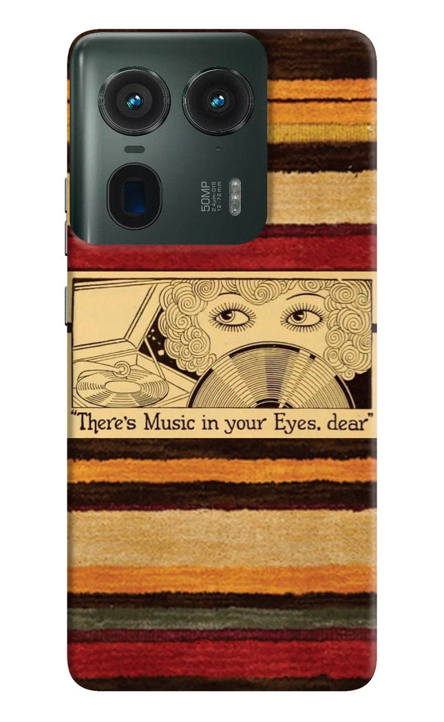 Vinyl Stripes Moto Edge 50 Ultra 5G Hard Case Back Cover by Casekaro
