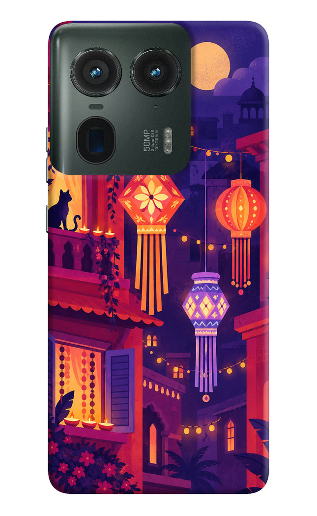 Lantern Lane Moto Edge 50 Ultra 5G Hard Case Back Cover by Casekaro