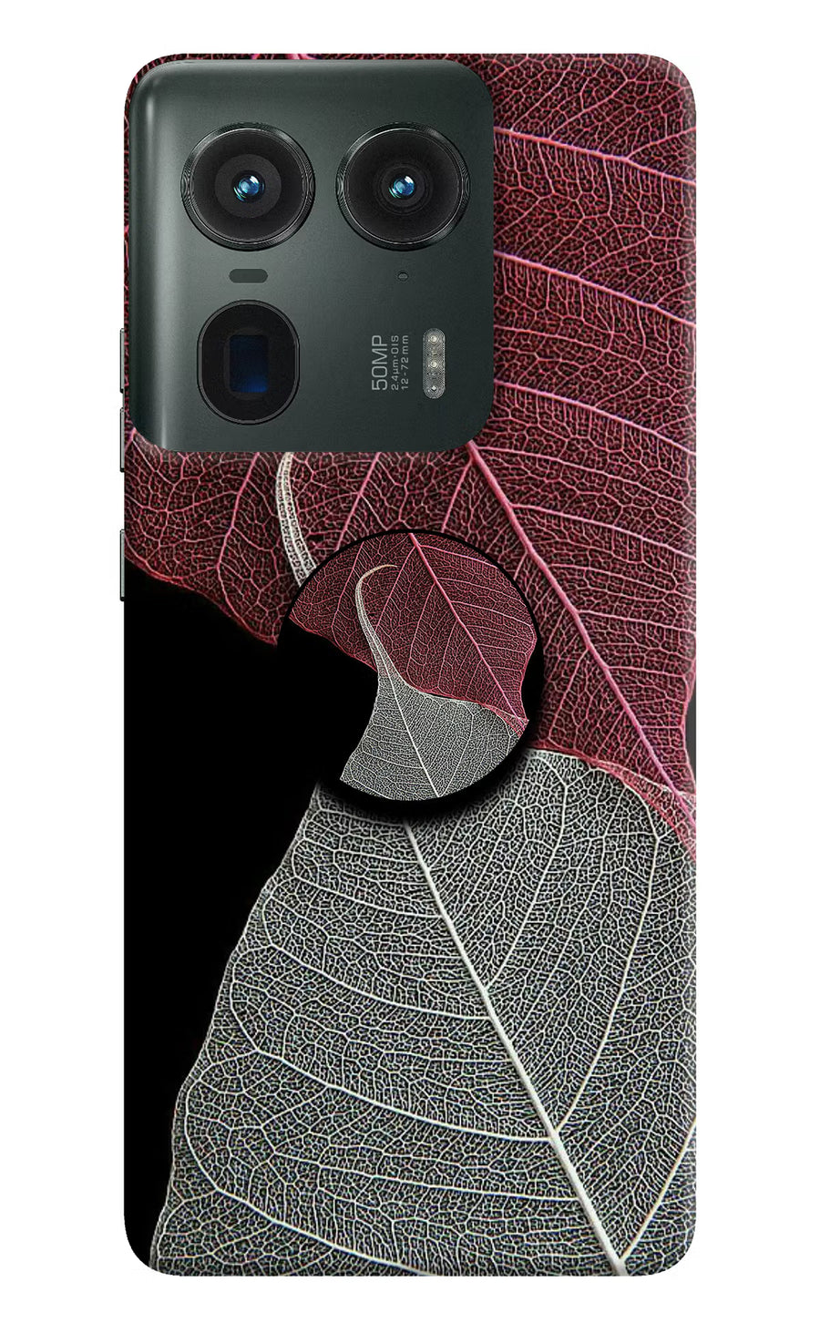 Leaf Pattern Moto Edge 50 Ultra 5G Pop Case, Hard case