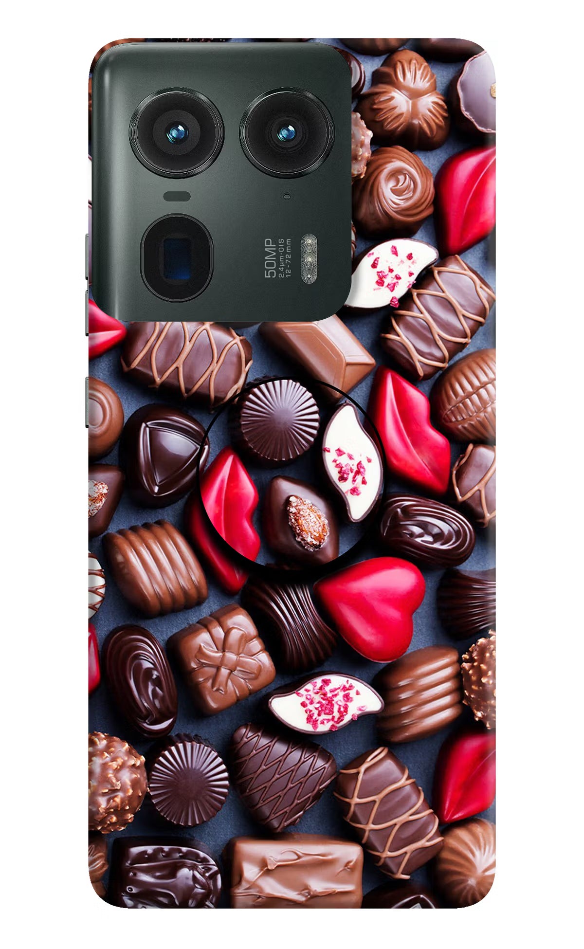 Chocolates Moto Edge 50 Ultra 5G Pop Case by Casekaro