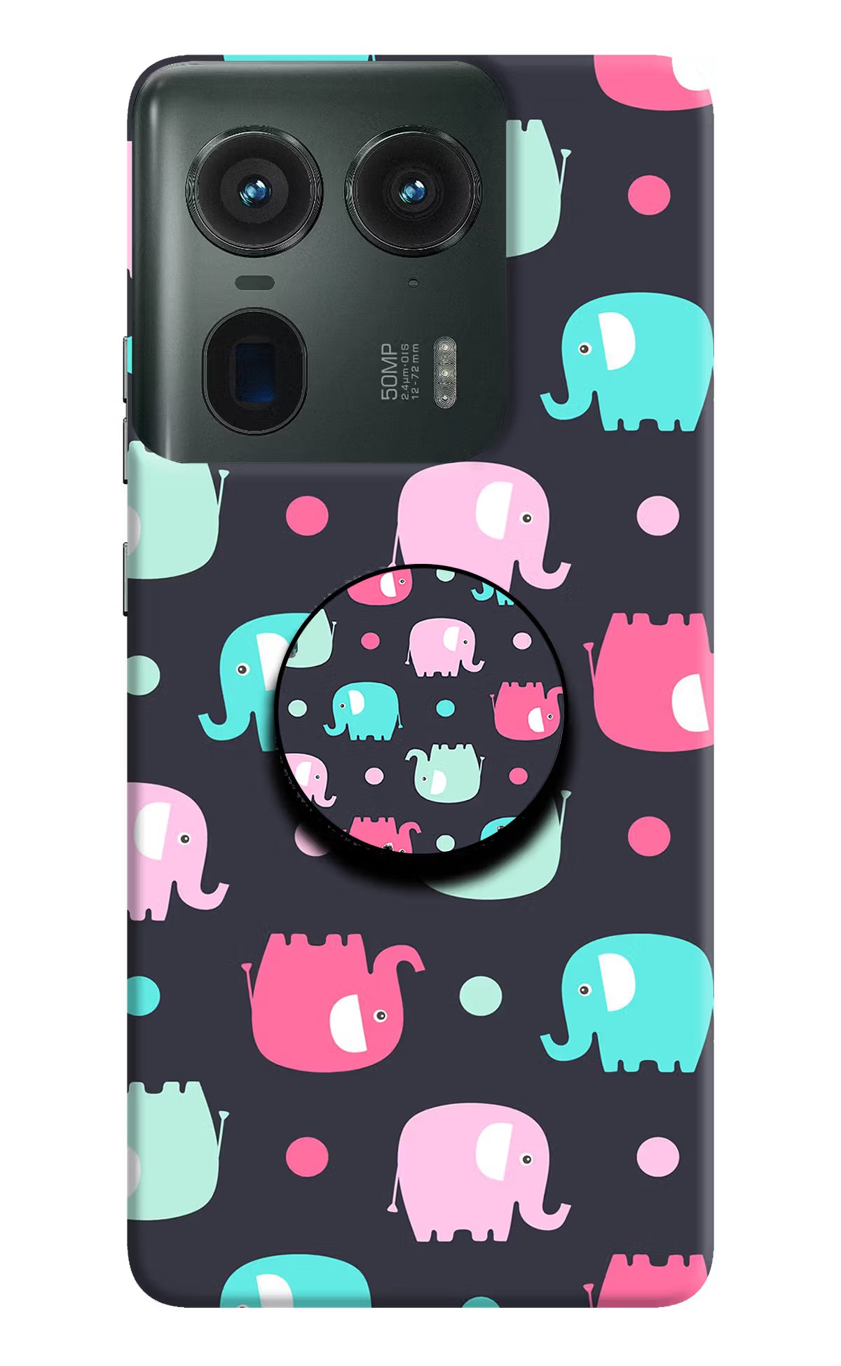 Baby Elephants Moto Edge 50 Ultra 5G Pop Case by Casekaro