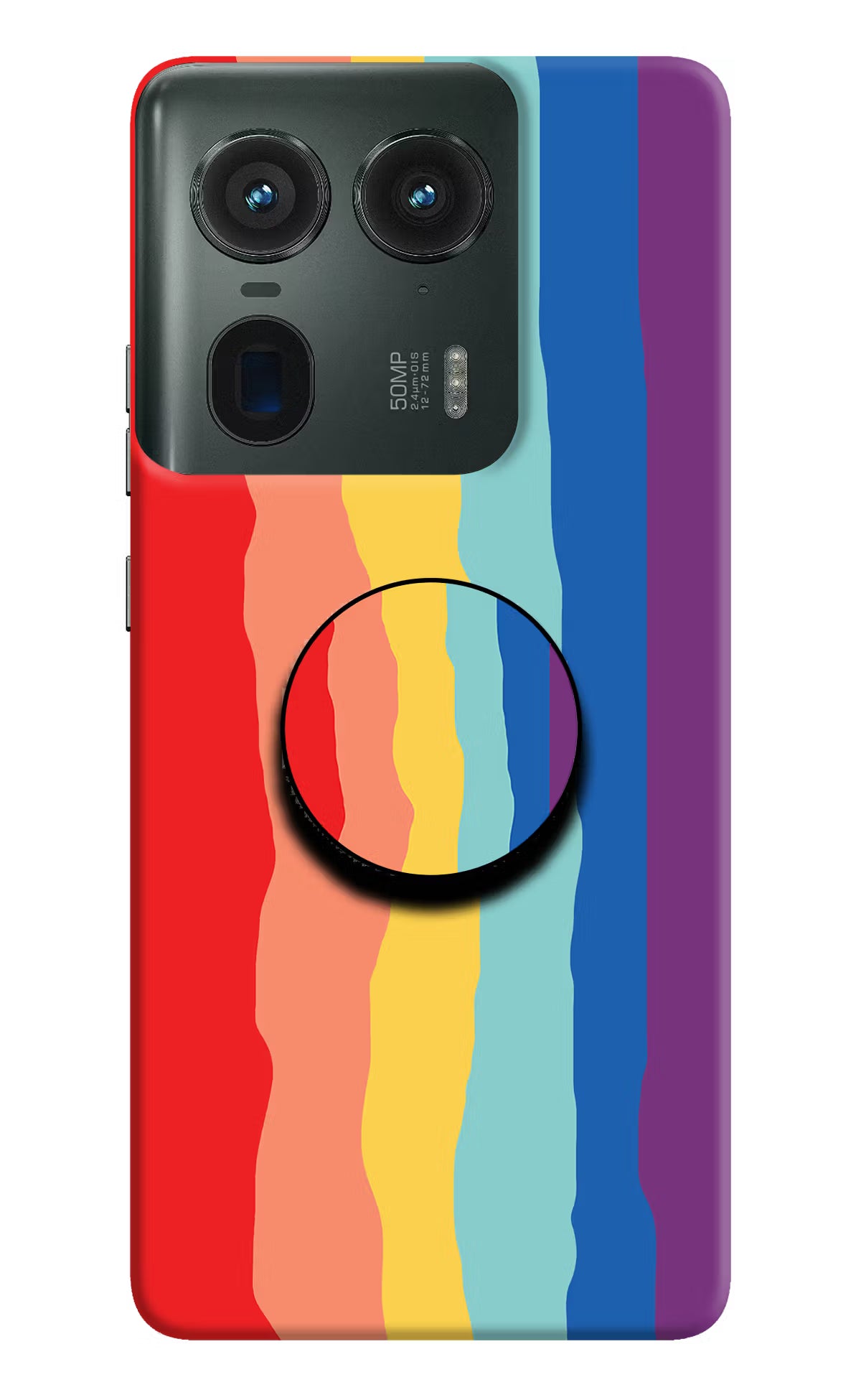 Rainbow Moto Edge 50 Ultra 5G Pop Case by Casekaro