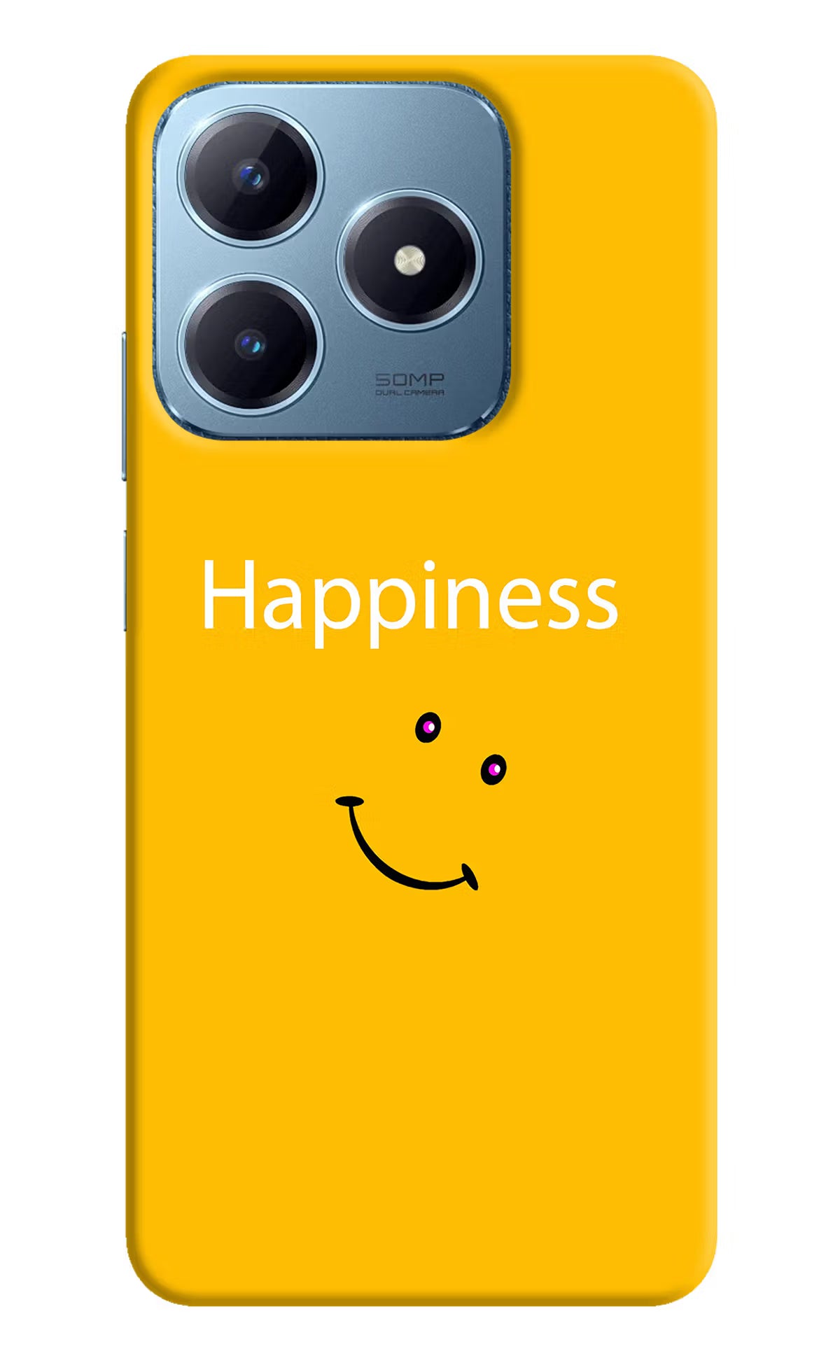 Happiness With Smiley Realme Narzo N63 Hard Case Back Cover by Casekaro