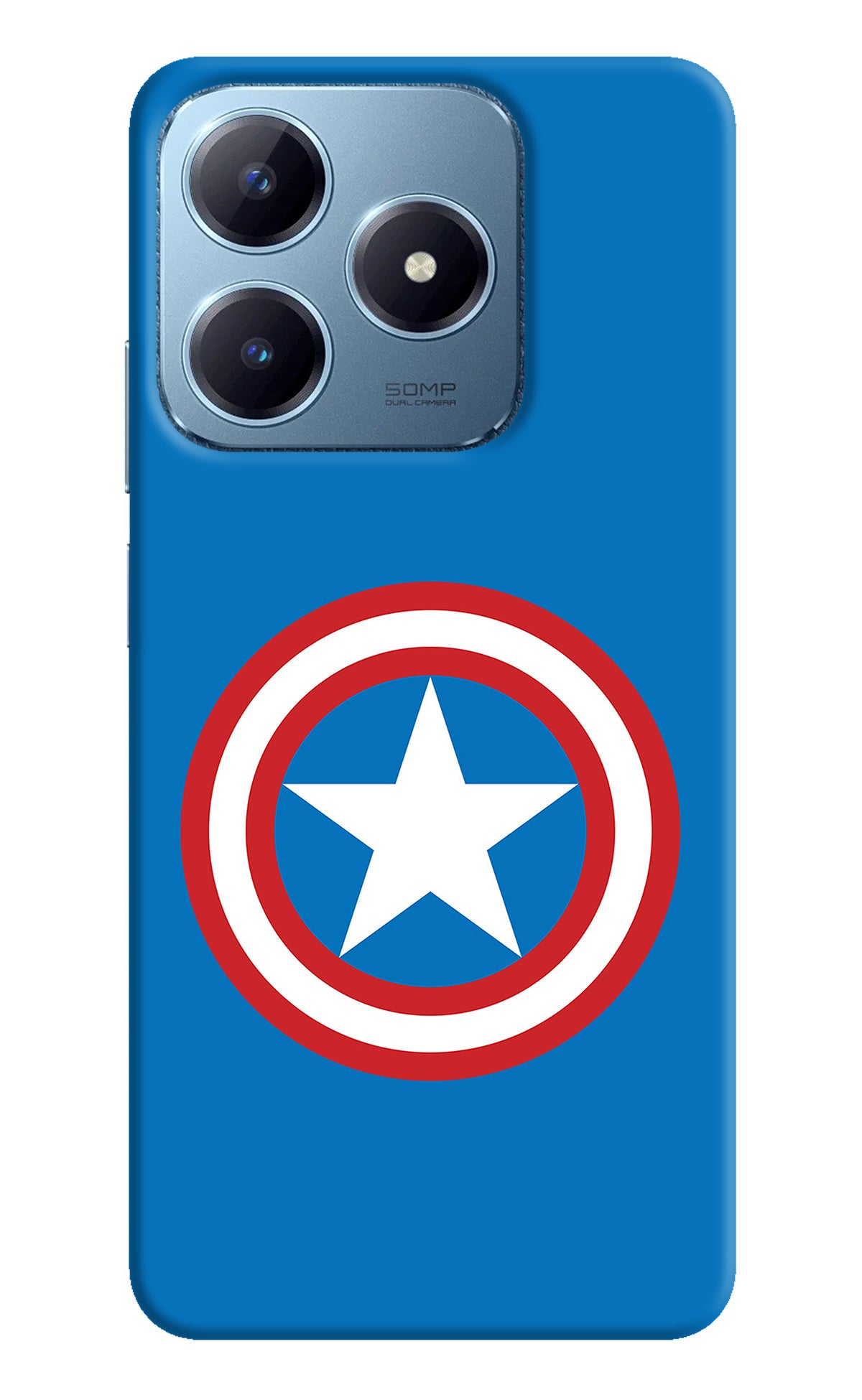 Captain America Logo Realme Narzo N63 Back Cover