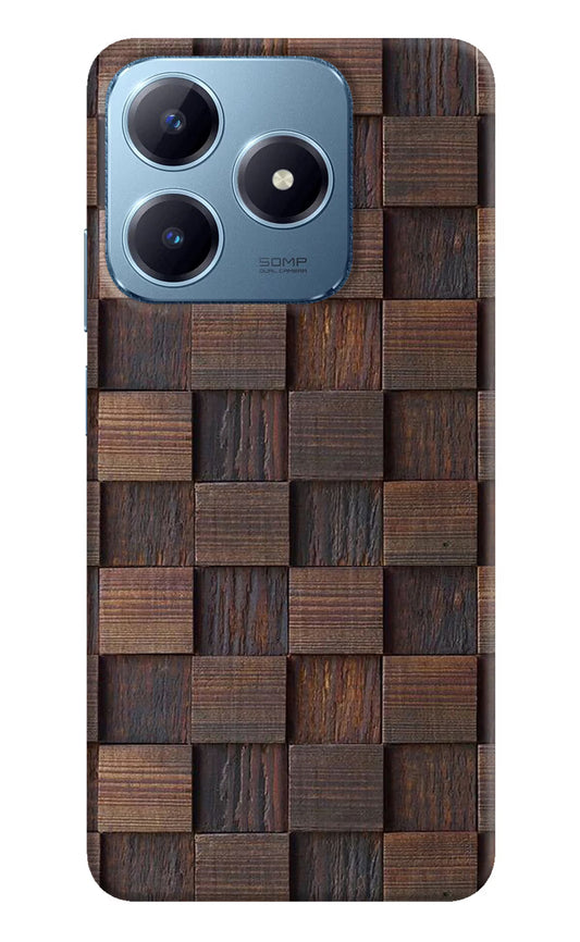 Wooden Cube Design Realme Narzo N63 Hard Case Back Cover by Casekaro