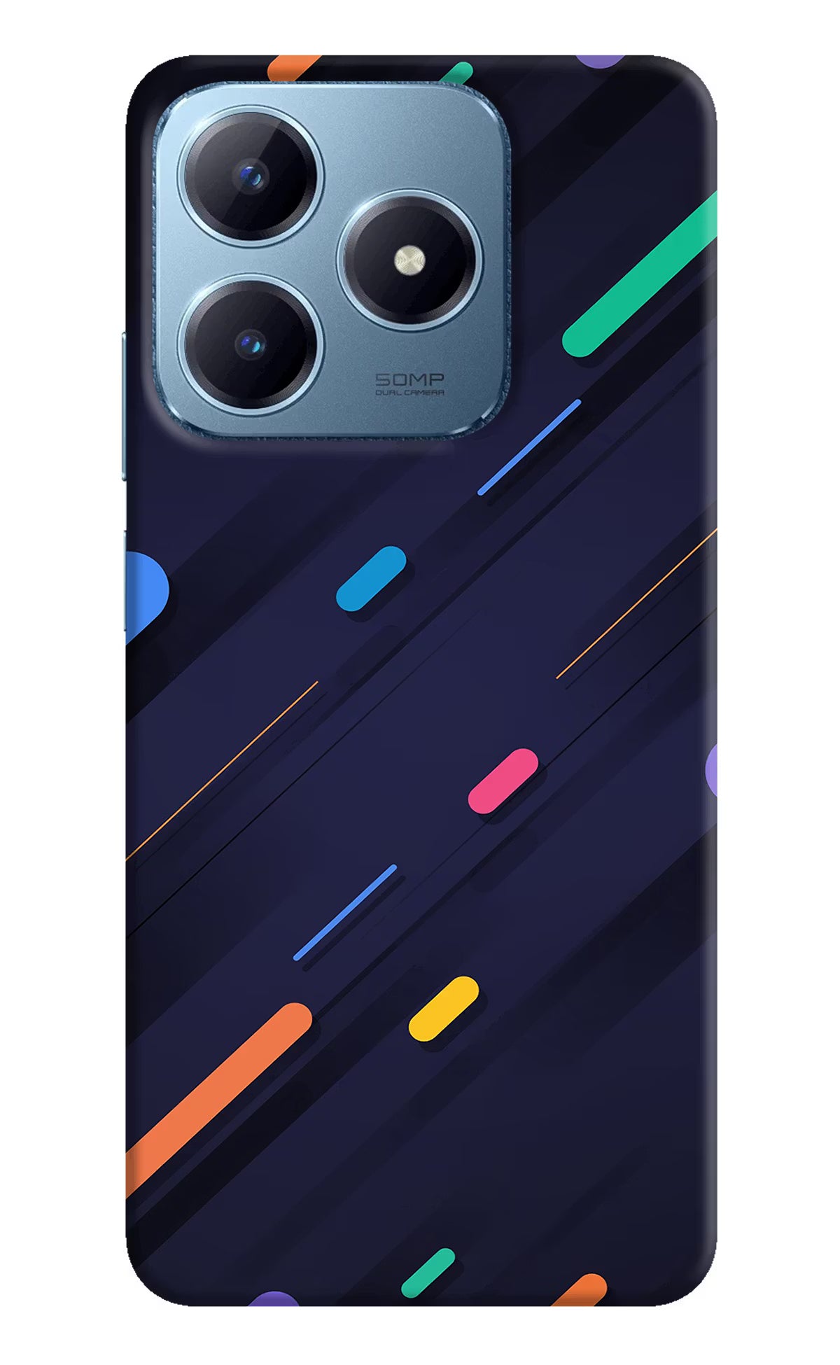 Abstract Design Realme Narzo N63 Hard Case Back Cover by Casekaro
