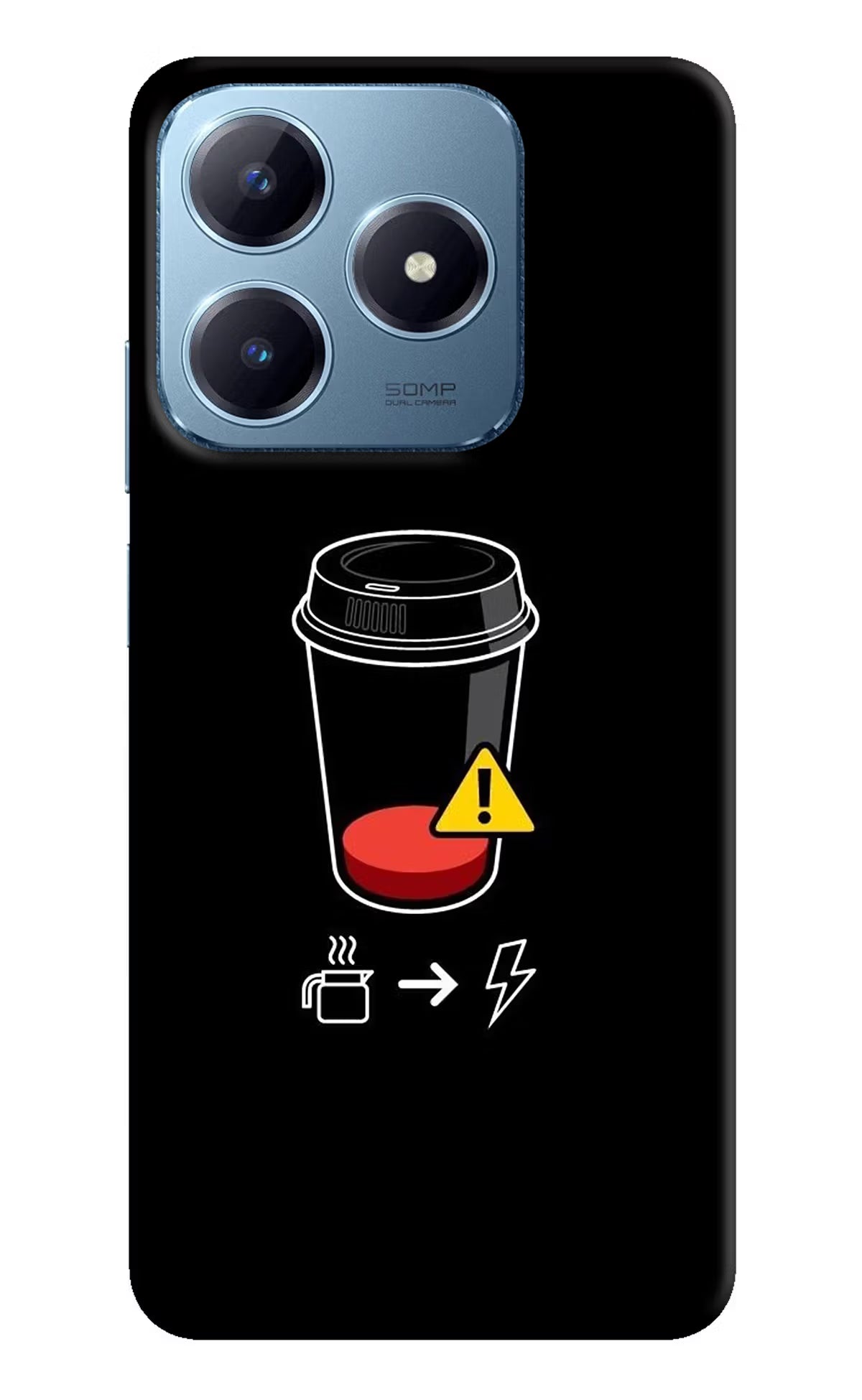 Coffee Realme Narzo N63 Hard Case Back Cover by Casekaro