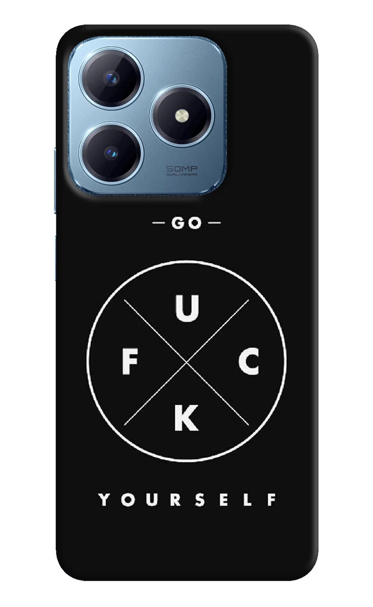 Go Fuck Yourself Realme Narzo N63 Hard Case Back Cover by Casekaro