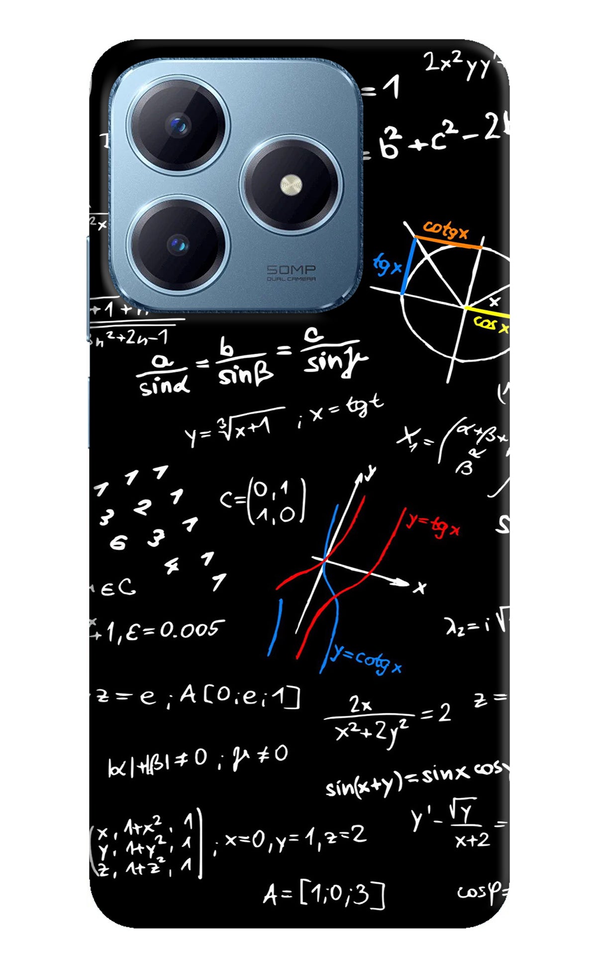 Mathematics Formula Realme Narzo N63 Back Cover