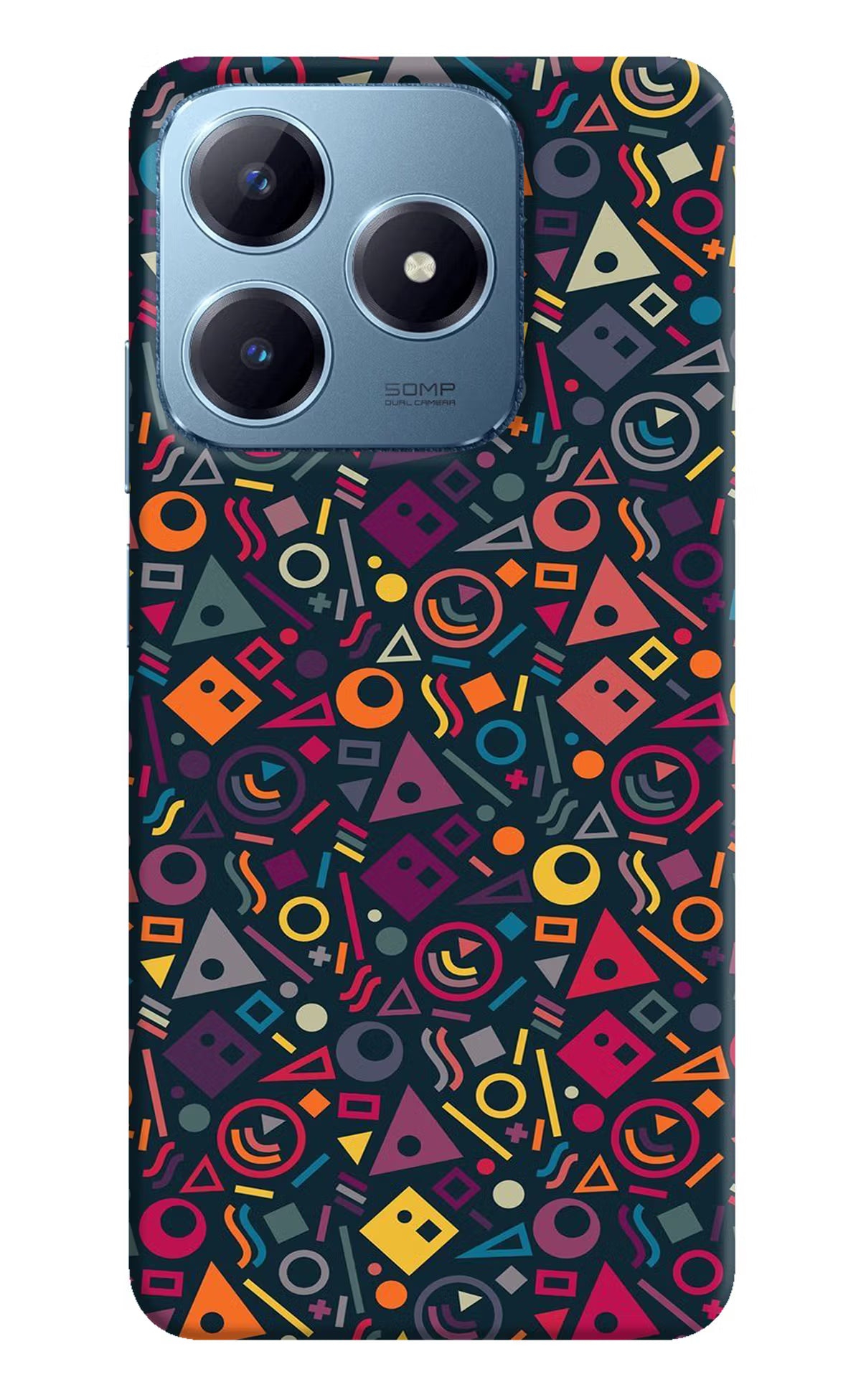 Geometric Abstract Realme Narzo N63 Hard Case Back Cover by Casekaro