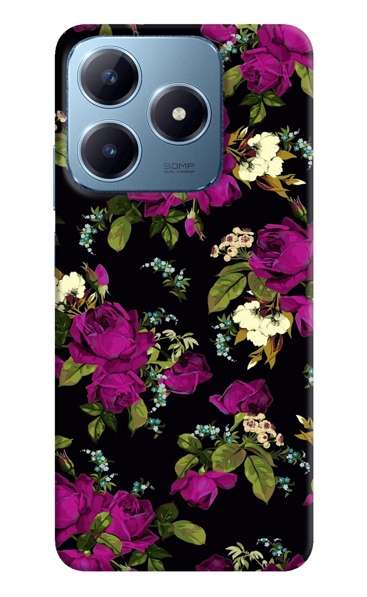 Flowers Realme Narzo N63 Hard Case Back Cover by Casekaro