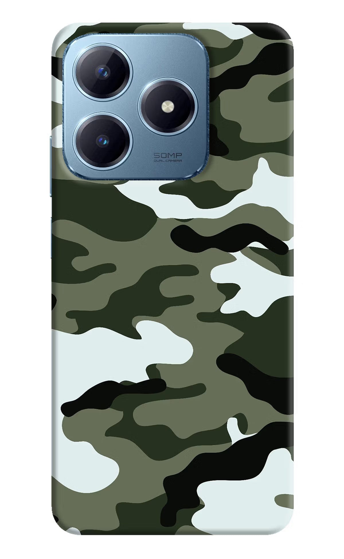 Camouflage Realme Narzo N63 Hard Case Back Cover by Casekaro