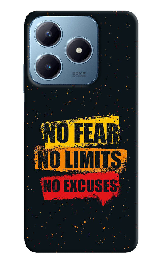 No Fear No Limits No Excuse Realme Narzo N63 Back Cover