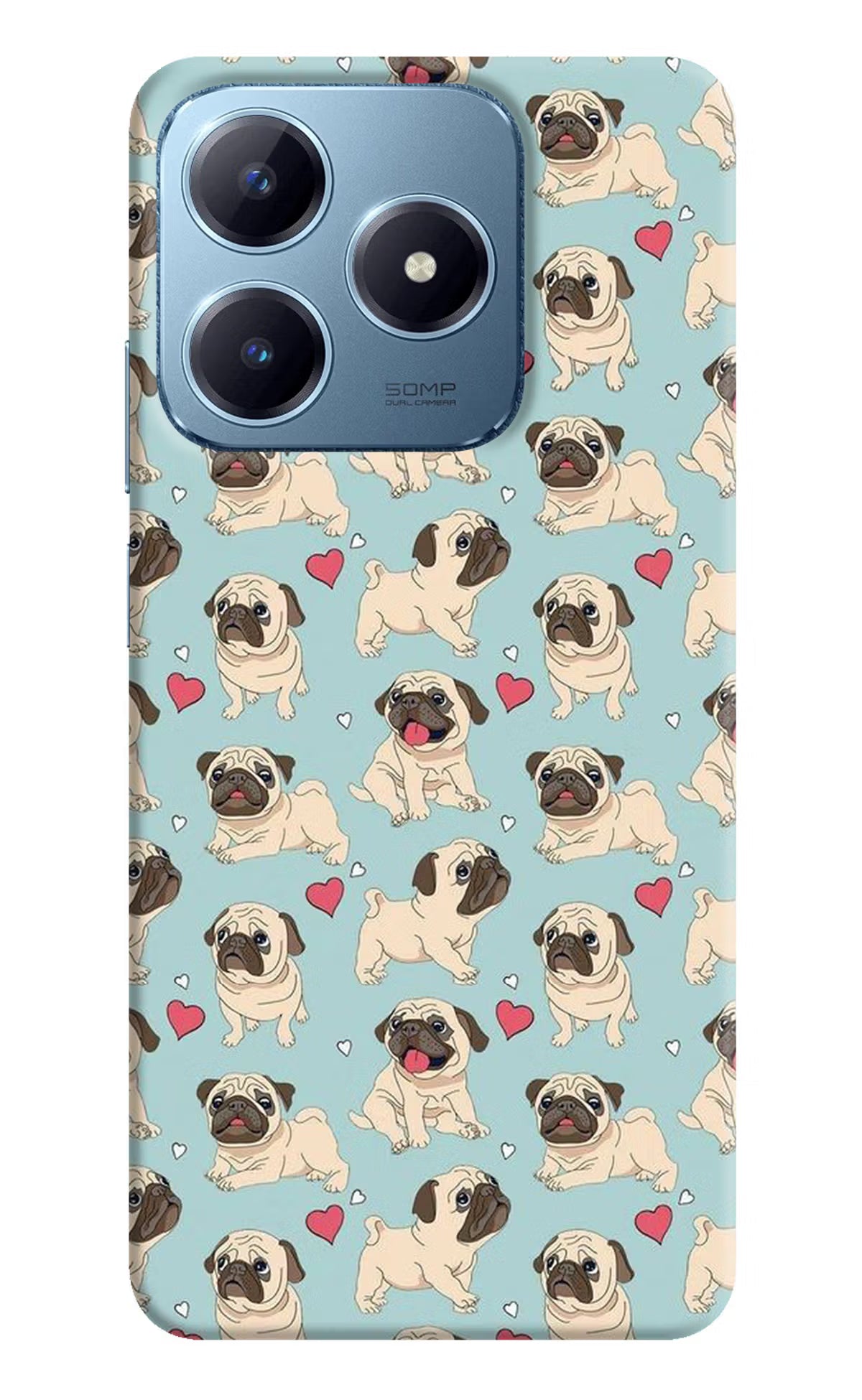 Pug Dog Realme Narzo N63 Hard Case Back Cover by Casekaro