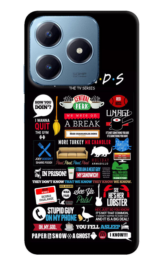 FRIENDS Realme Narzo N63 Hard Case Back Cover by Casekaro