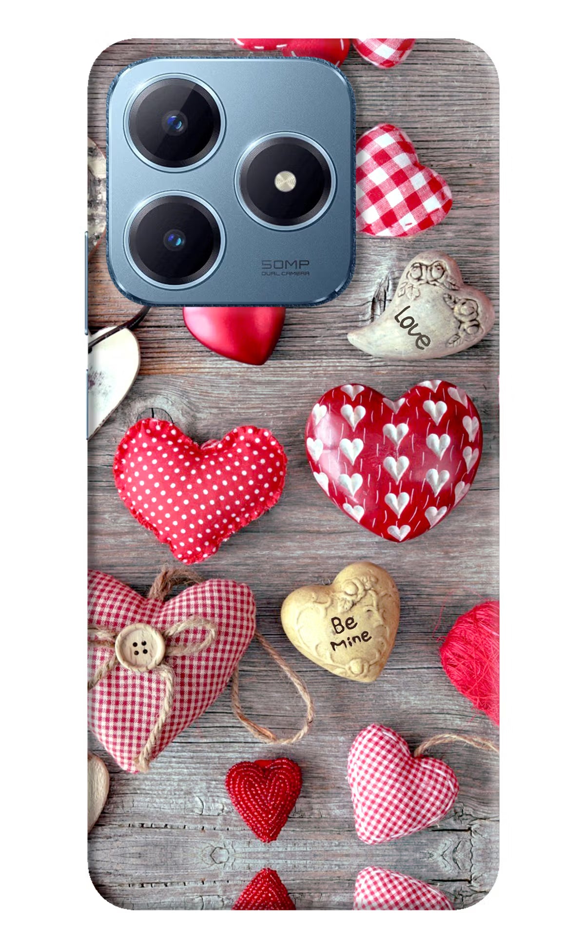 Love Wallpaper Realme Narzo N63 Hard Case Back Cover by Casekaro