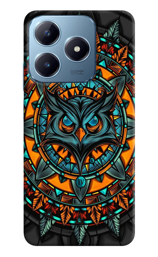 Angry Owl Art Realme Narzo N63 Hard Case Back Cover by Casekaro