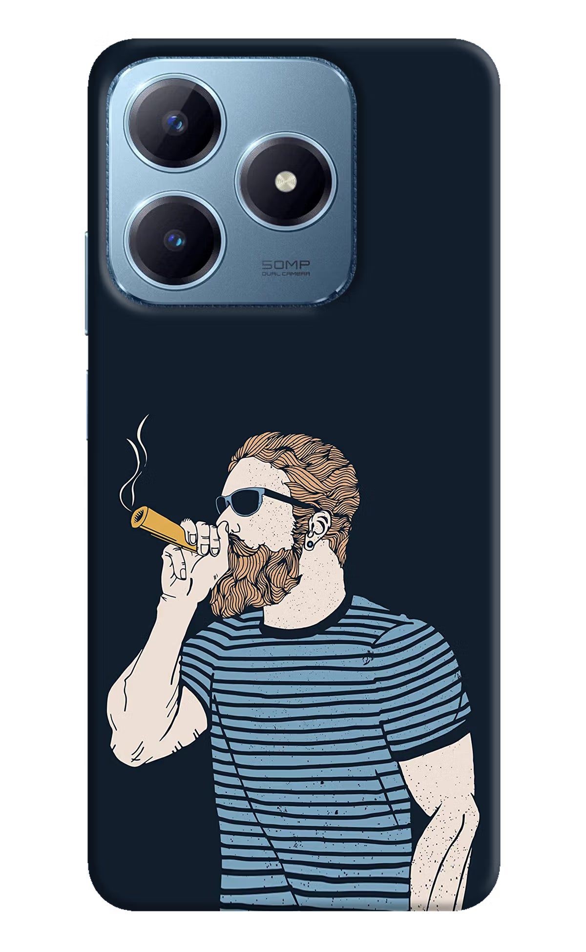 Smoking Realme Narzo N63 Hard Case Back Cover by Casekaro