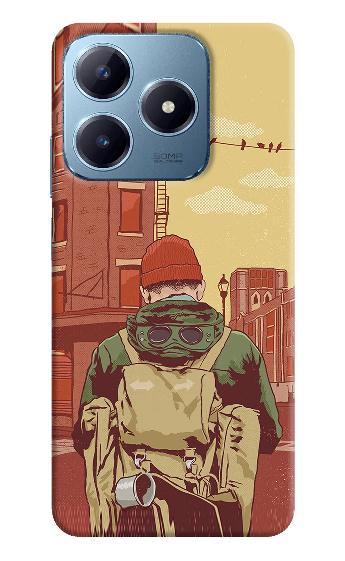 Adventurous Realme Narzo N63 Hard Case Back Cover by Casekaro