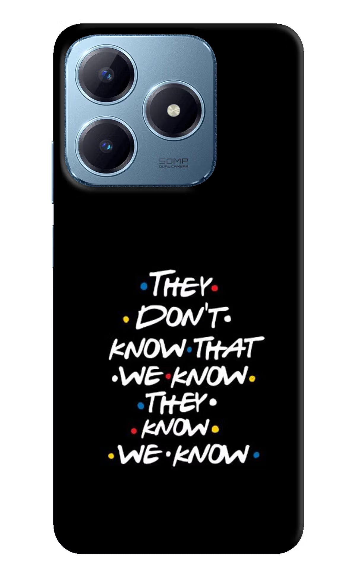 FRIENDS Dialogue Realme Narzo N63 Hard Case Back Cover by Casekaro