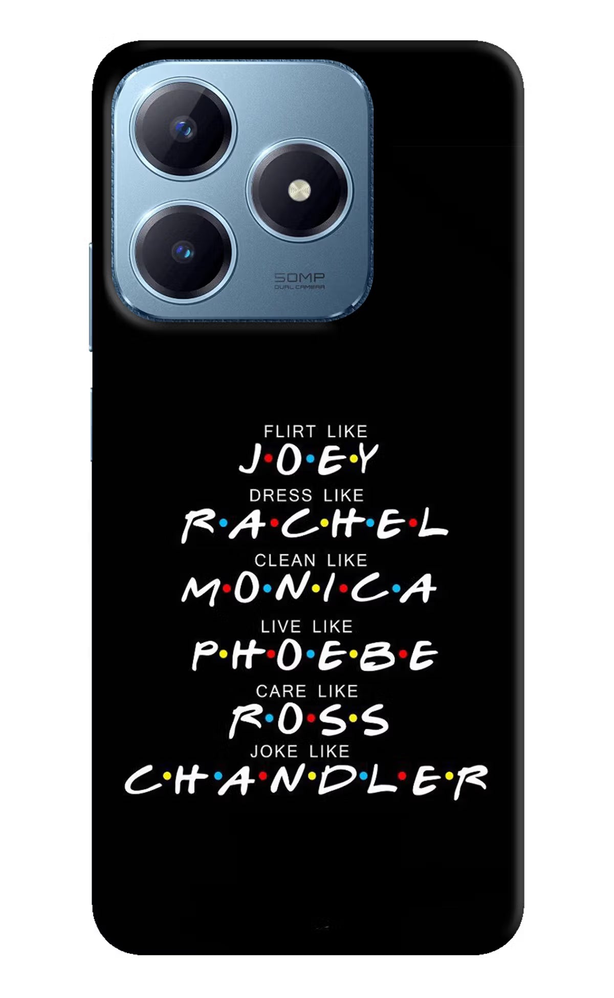 FRIENDS Character Realme Narzo N63 Hard Case Back Cover by Casekaro