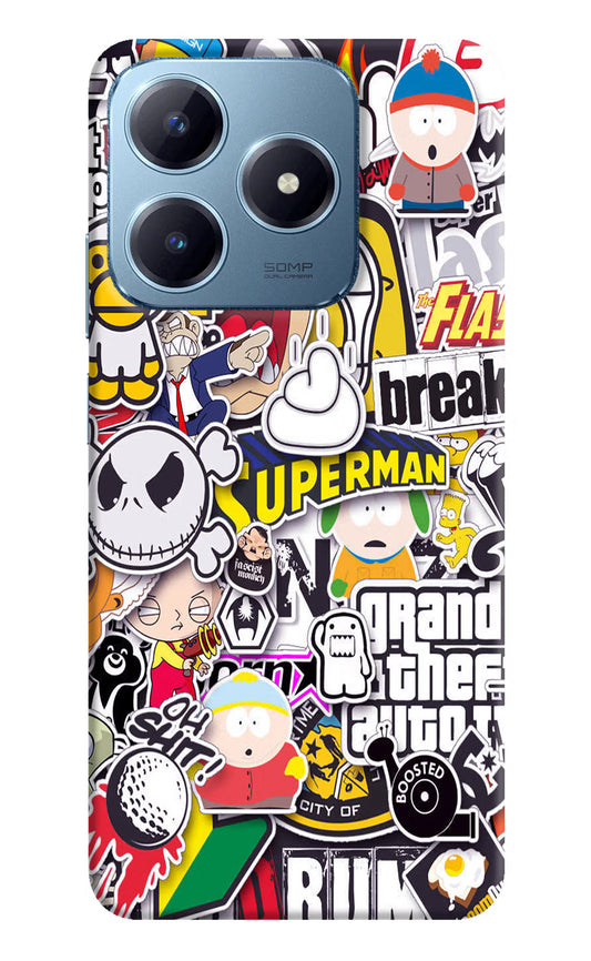Sticker Bomb Realme Narzo N63 Hard Case Back Cover by Casekaro